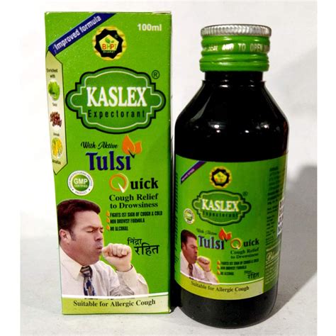 Buy Kaslex Cough Syrup Ml Expectorant With Aktive Tulsi