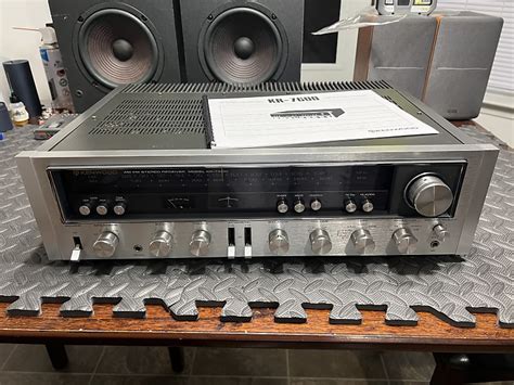 Kenwood KR 7600 Stereo Receiver With Manual Very Clean Reverb