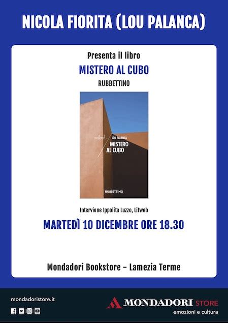 Lamezia Il Dicembre Presentazione Del Libro Mistero Al Cubo Del