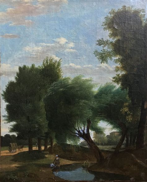 Proantic Italian Landscape Oil On Canvas Early Xixth Century