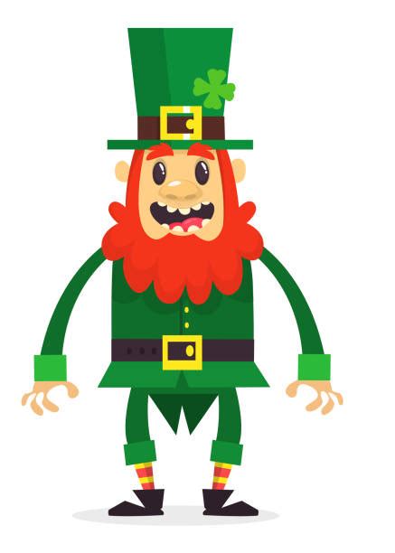 Drunk Leprechauns Drawing Illustrations Royalty Free Vector Graphics