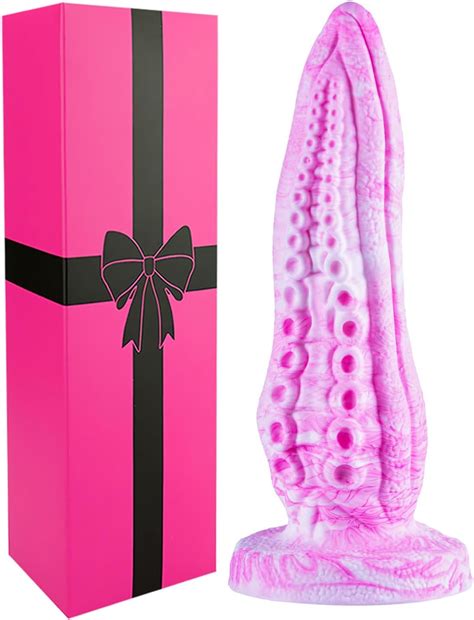 Amazon 7 6 Inch Monster Octopus Tentacle Dildo For Women Lesbian 2 Wide Silicone