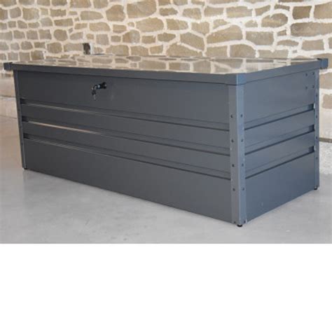 Coffre De Jardin STUFF Gris Anthracite 600L Cour Et Jardin