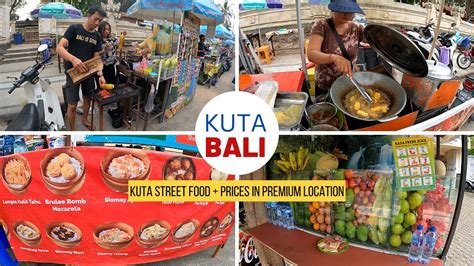 Bali Kuta Street Food Market Stalls Kuta Beach Road Bali On A Budget