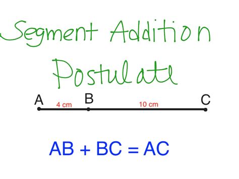 Topic Segment Addition Postulate ShowMe Online Learning