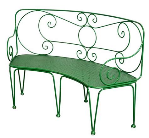 Casa Padrino Wrought Iron Garden Bench 1 4 X 0 48 X H 0 9m Vintage