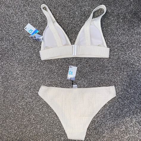 Primark Cream Bikini Brand New Size 10 Depop