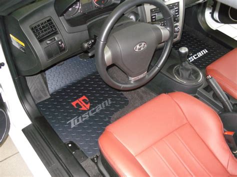 Hyundai Tiburon 2003 2008 Aluminium Metal Diamond Floor Mats Diamond Mats