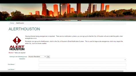 How To Sign Up For Emergency Alerts In Houston