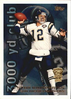 1995 Topps Factory Panthers Chargers Football Card 40 Stan Humphries