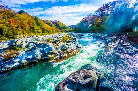 長瀞の紅葉巡り後編〜荒川沿いの川下り Kosublog