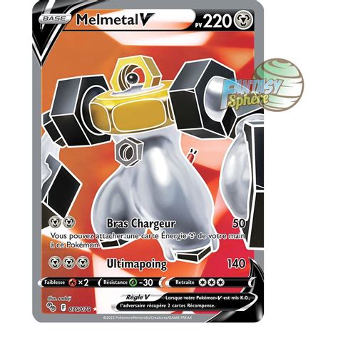 Melmetal V Full Art Ultra Rare 75 78 Epee Et Bouclier 10 5 Pokemon