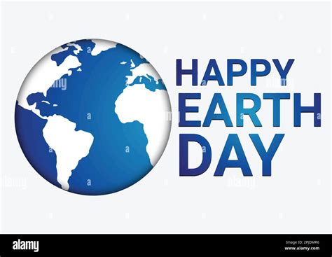 Happy Earth Day Vector Illustration On White Background Flat Design Stock Vector Image And Art