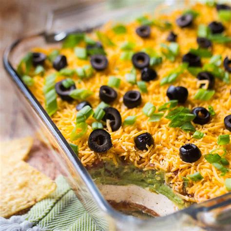 7 Layer Dip Recipe Tons Of Yummy Mexican Flavor Baking A Moment