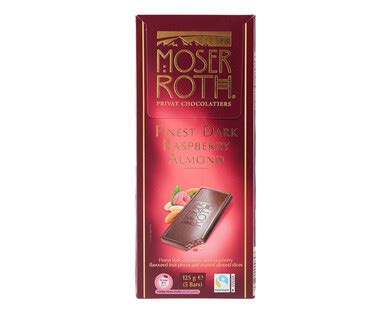 Moser Roth Dark Raspberry Almond Chocolate ALDI Australia