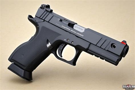 Premium Photo Customized Competition Pistol With Ported Slide And