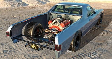 Chevy El Camino Gets The Big Block Engine It Deserves In Digital Rendering