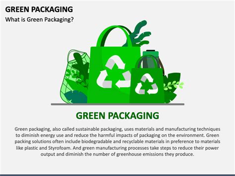 Green Packaging PowerPoint and Google Slides Template - PPT Slides