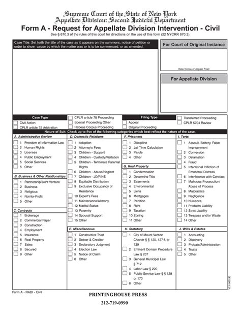 Form Radi Request Appellate Division Intervention Fill Online