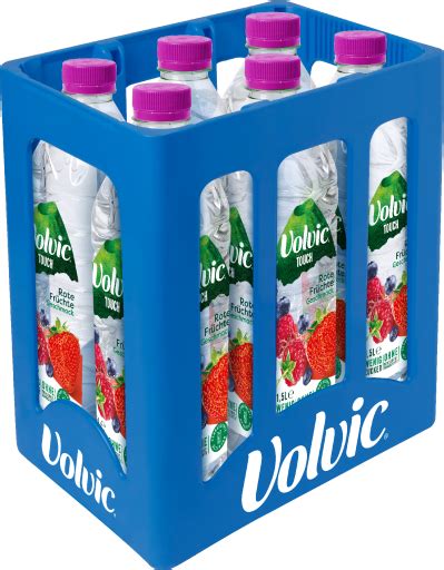 Volvic Touch Rote Früchte Kasten 6 x 1 5 l PET Einweg Getränkehandel