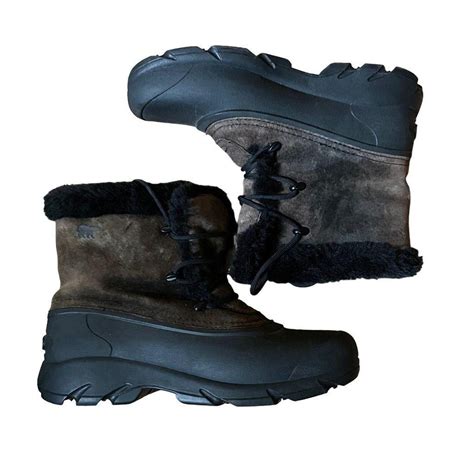 Sorel Snow Angel Lace Boots Womens Size 9 Dark Depop