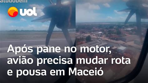 Pane Em Motor De Avi O Obriga Aeronave A Mudar Rota E Pousar Em Macei