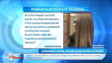 Romanita Iovan Acuzatii Dure Dupa Accident Scene Si Bonusuri Din La