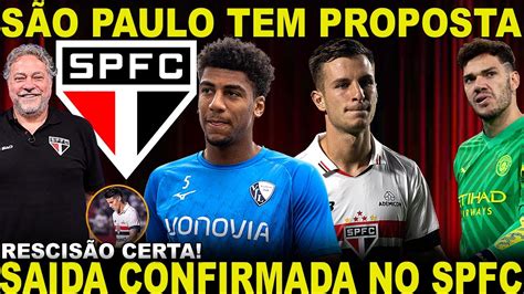 NEGOCIANDO ACORDO SPFC VAI ANUNCIAR SAÍDA DE MEIA NOVO LATERAL