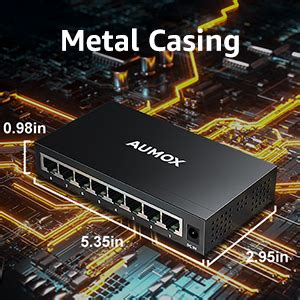 Aumox Port Gigabit Unmanaged Ethernet Switch Business Ethernet