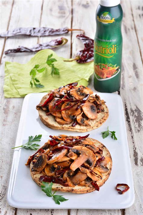 Tostada de champiñones Nutrioli Spray