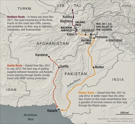 Khyber Pass On A Map Of India United States Map