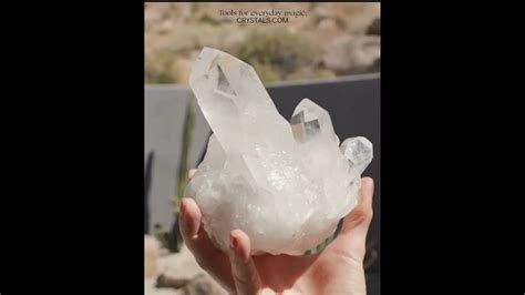 Clear Quartz Crystal Cluster Crystals For Manifesting Youtube