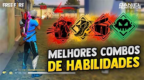 MELHORES COMBINAÇÕES DE HABILIDADES FREE FIRE RANQUEADA CS