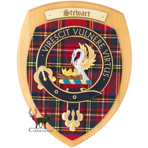 Clan Crest Scottish Heraldry Wall Plaque Wooden Nameplate Scottish