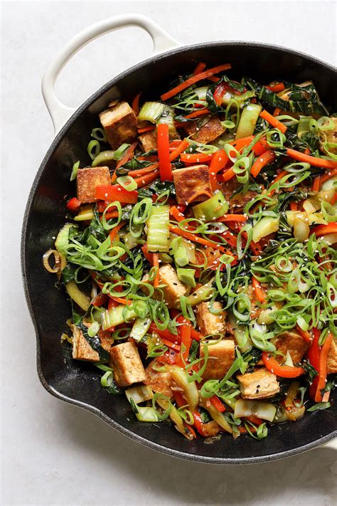 15 Minute Tofu Bok Choy Stir Fry The Natural Nurturer