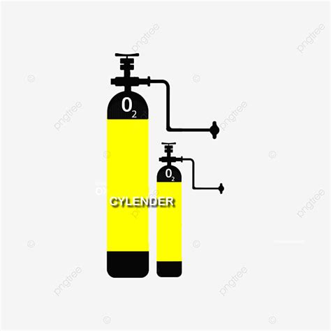 Gambar Tangki Oksigen Tangki Oksigen Vektor Silinder Oksigen Tabung