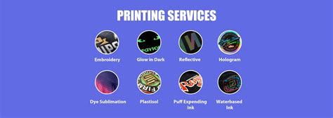 Custom T Shirt Printing Services Heat Screen Embroidery