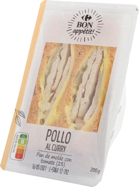 Sandwich De Pollo Al Curry Carrefour