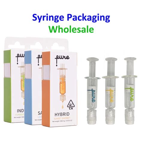 Pure Syringe Packaging for 1.0ML Cannabis Oil Wholesale