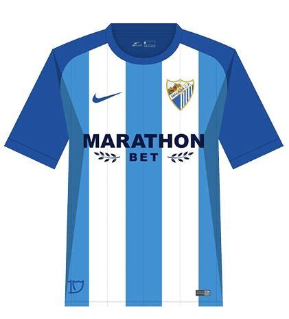 Malaga Cf Of Spain Home Shirt For Jersey Design Soccer