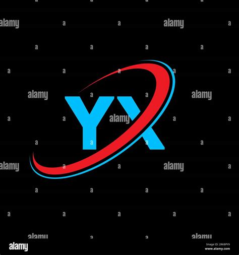 Yn Y N Letter Logo Design Initial Letter Yn Linked Circle Uppercase Monogram Logo Red And Blue