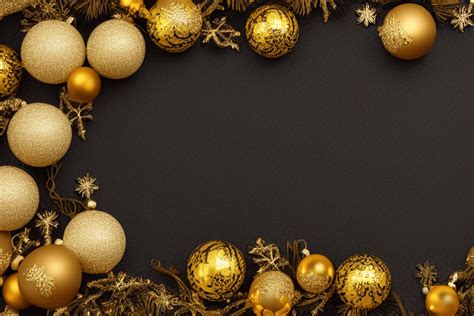 Black and Gold Christmas Background · Creative Fabrica