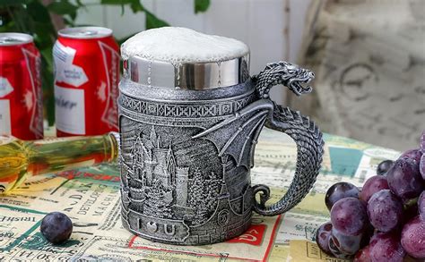 Alikiki Medieval Castle Dragon Coffee Mug Dungeons And Dragons Ts For Men