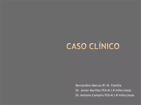 Caso clínico meningitis PPT