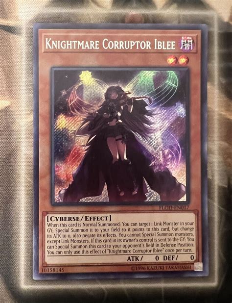 Knightmare Corruptor Iblee Flod En017 Secret Rare 1st Edition Nm Ebay