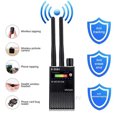 Dual Antenna Rf Signal Detector For Hidden Camera Eavesdropping