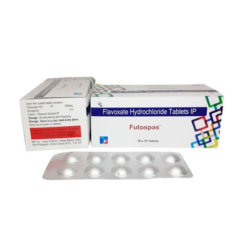 Flavoxate Tablets Ip Mg Futospas