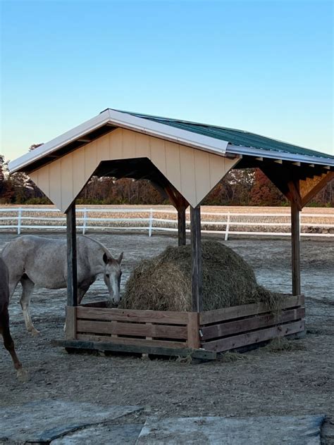 Round Bale Feeder Covered Round Bale Feeder Diy Round Bale Hay Feeder