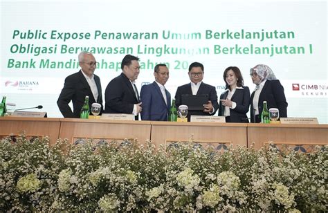 Bank Mandiri Bmri Bidik Rp Triliun Dari Penerbitan Green Bond Untuk