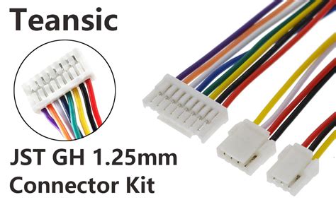 Amazon Teansic 580Pcs JST GH 1 25mm Connector Kit 2 3 4 5 6 7 8 10